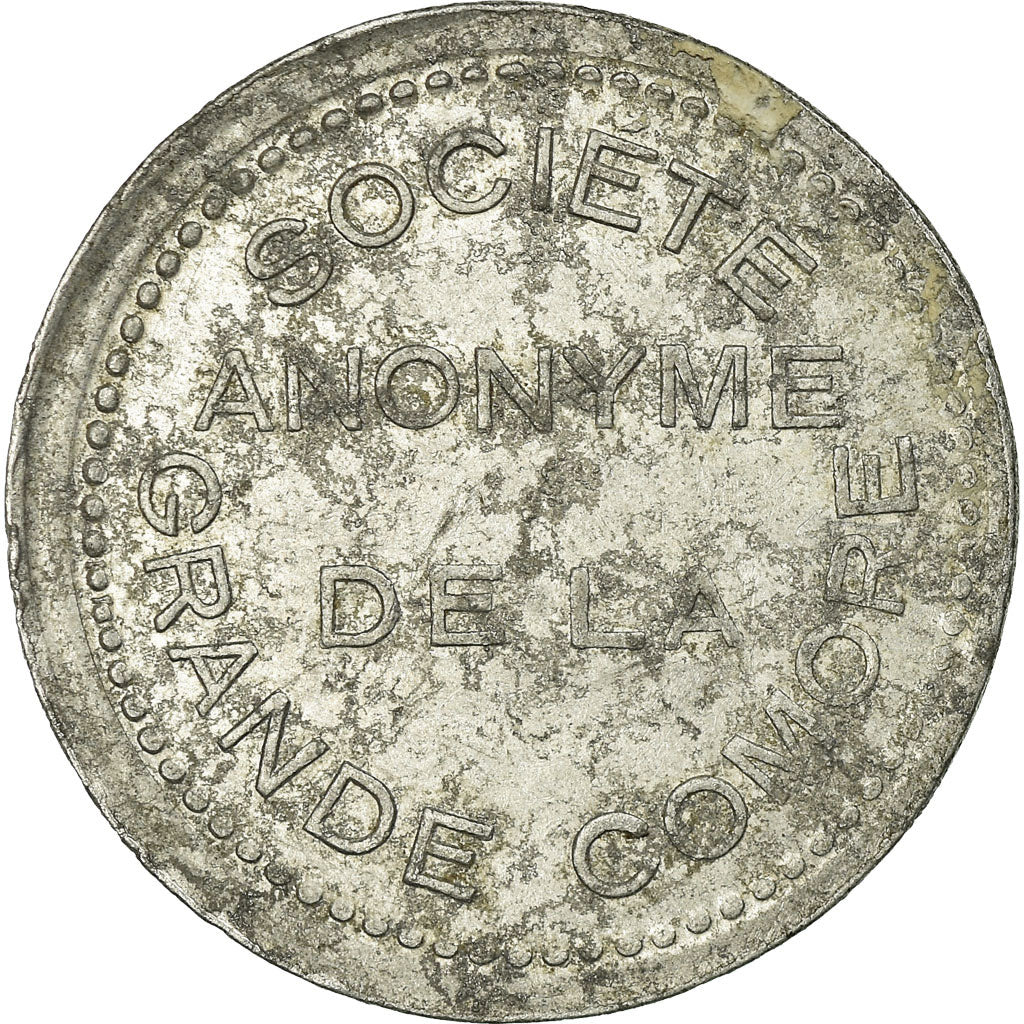 Coin, Comoros, Société Anonyme de la Grande Comore, 25 Centimes, EF(40-45)