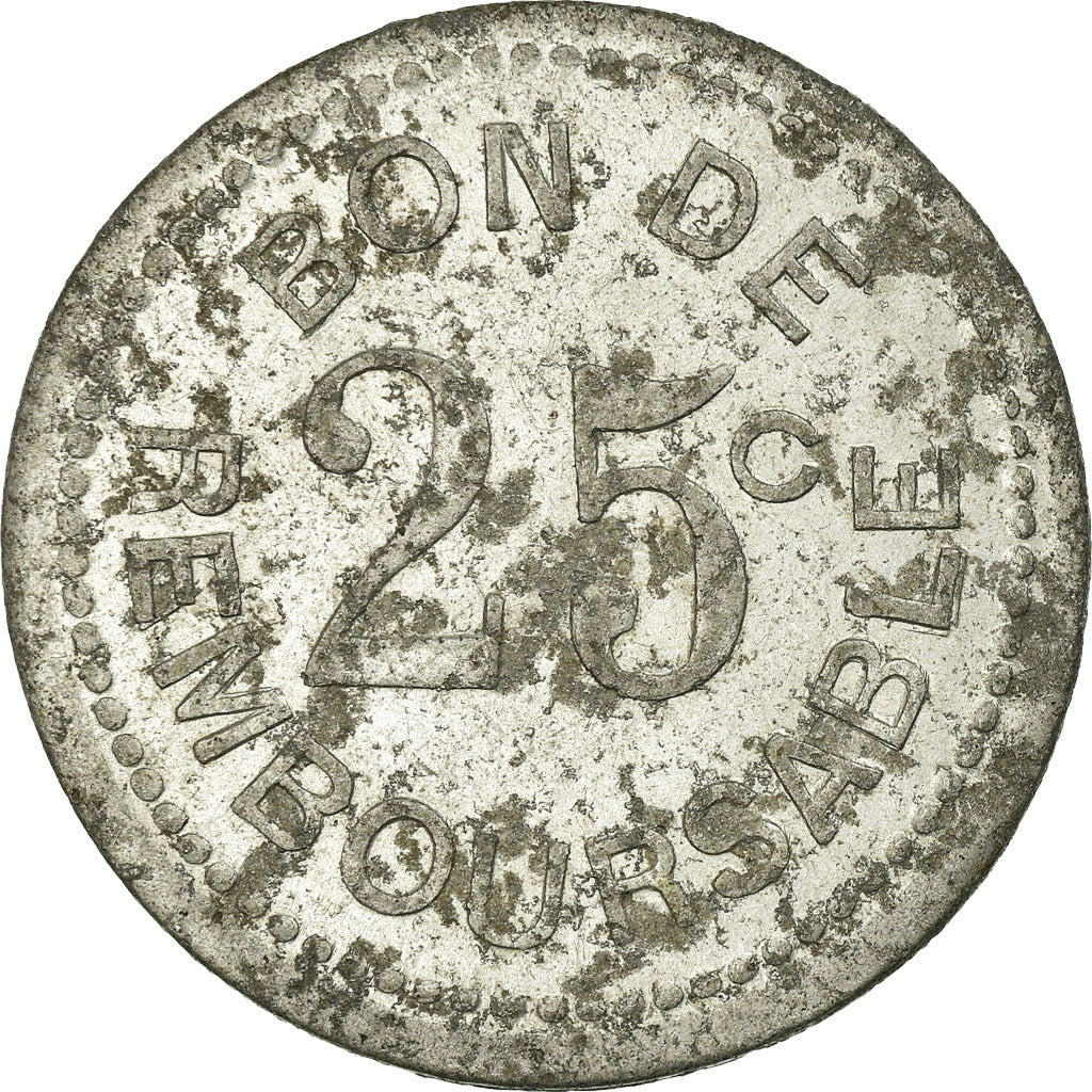 Coin, Comoros, Société Anonyme de la Grande Comore, 25 Centimes, EF(40-45)