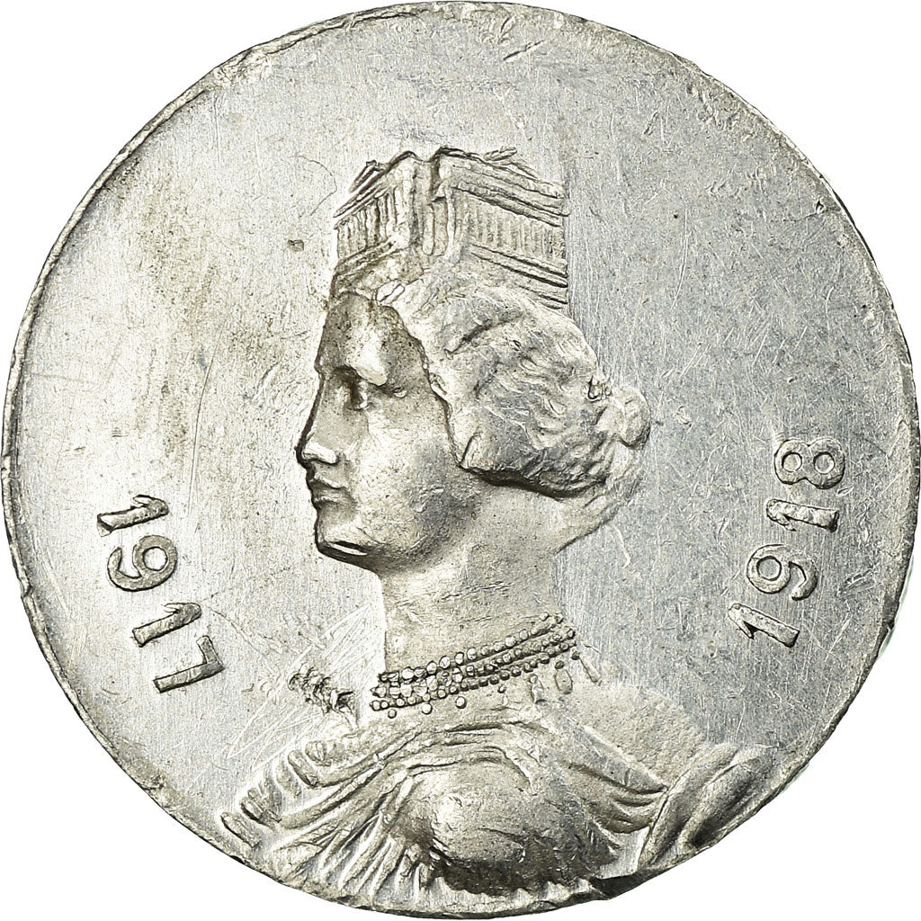 Moneta, Francia, Groupes Commerciaux du Gard, 5 Centimes, 1917, SPL-, Alluminio