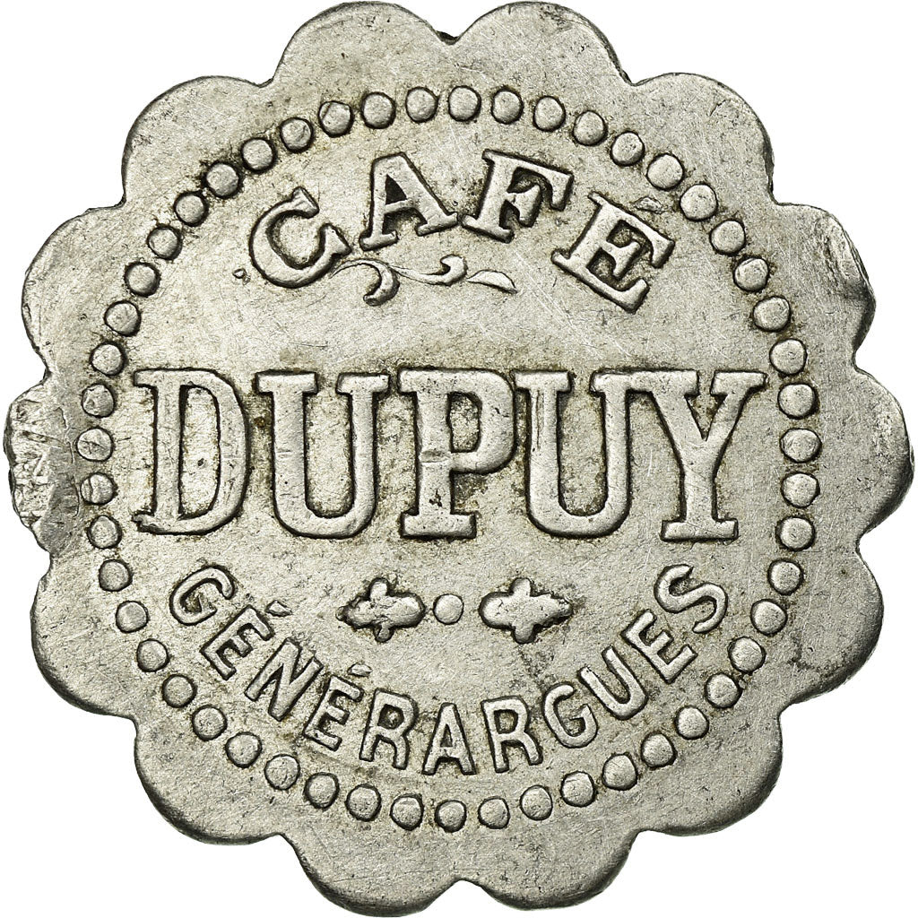Moeda, França, Café DUPUY, Générargues, 10 Centimes, EF(40-45), Alumínio