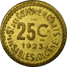 Monnaie, France, Société des Commerçants, Les Sables-d'Olonne, 25 Centimes