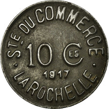 Moeda, França, Société du Commerce, La Rochelle, 10 Centimes, 1917