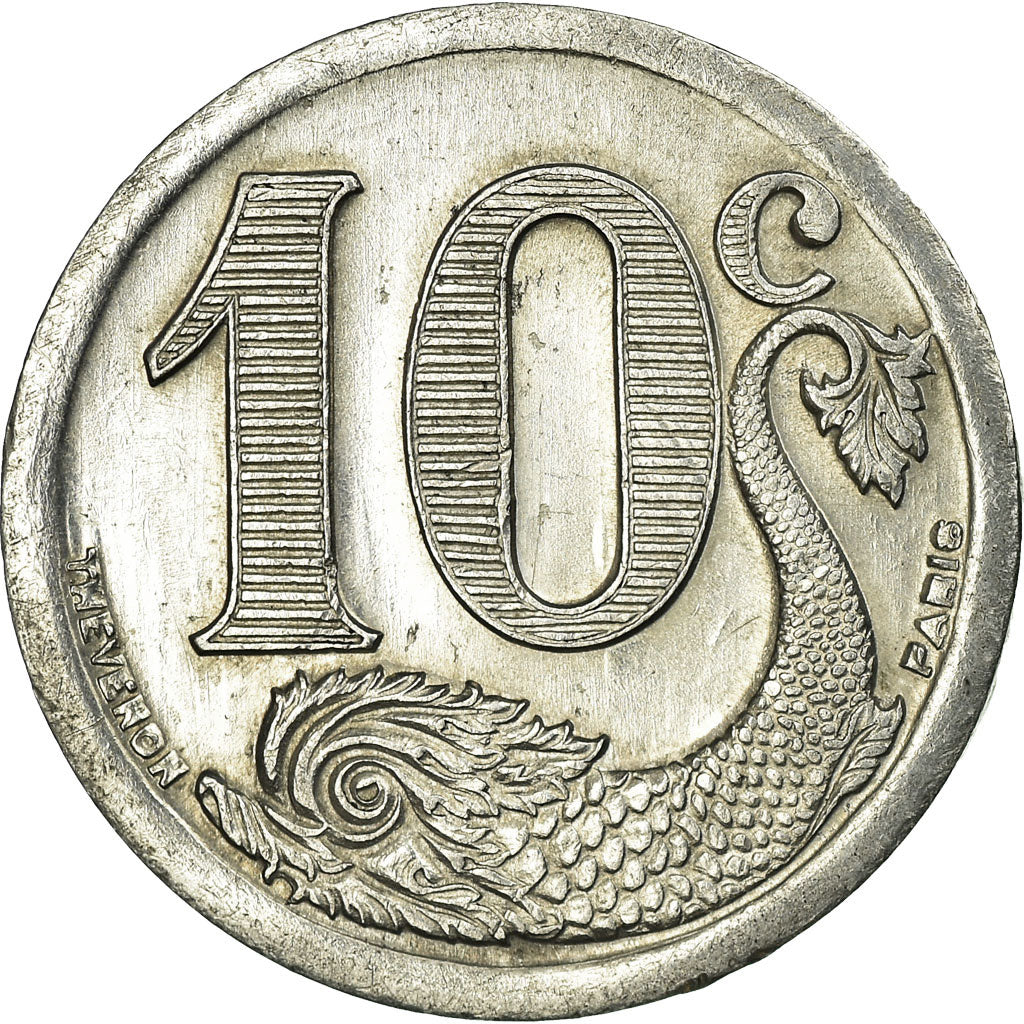 Coin, France, Société du Commerce, La Rochelle, 10 Centimes, 1922, AU(55-58)