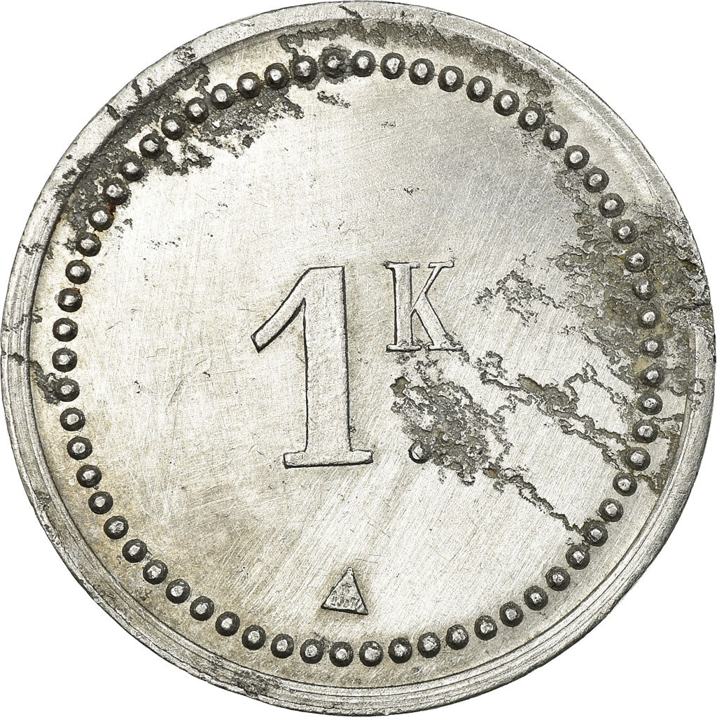 Monnaie, France, Boulangerie La Fraternelle, Ribemont, 1 Kilo, TTB, Aluminium