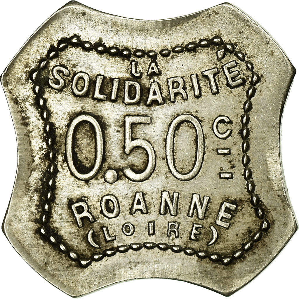 Munten, Frankrijk, Coopérative Civile La Solidarité, Roanne, 0.50 Centime