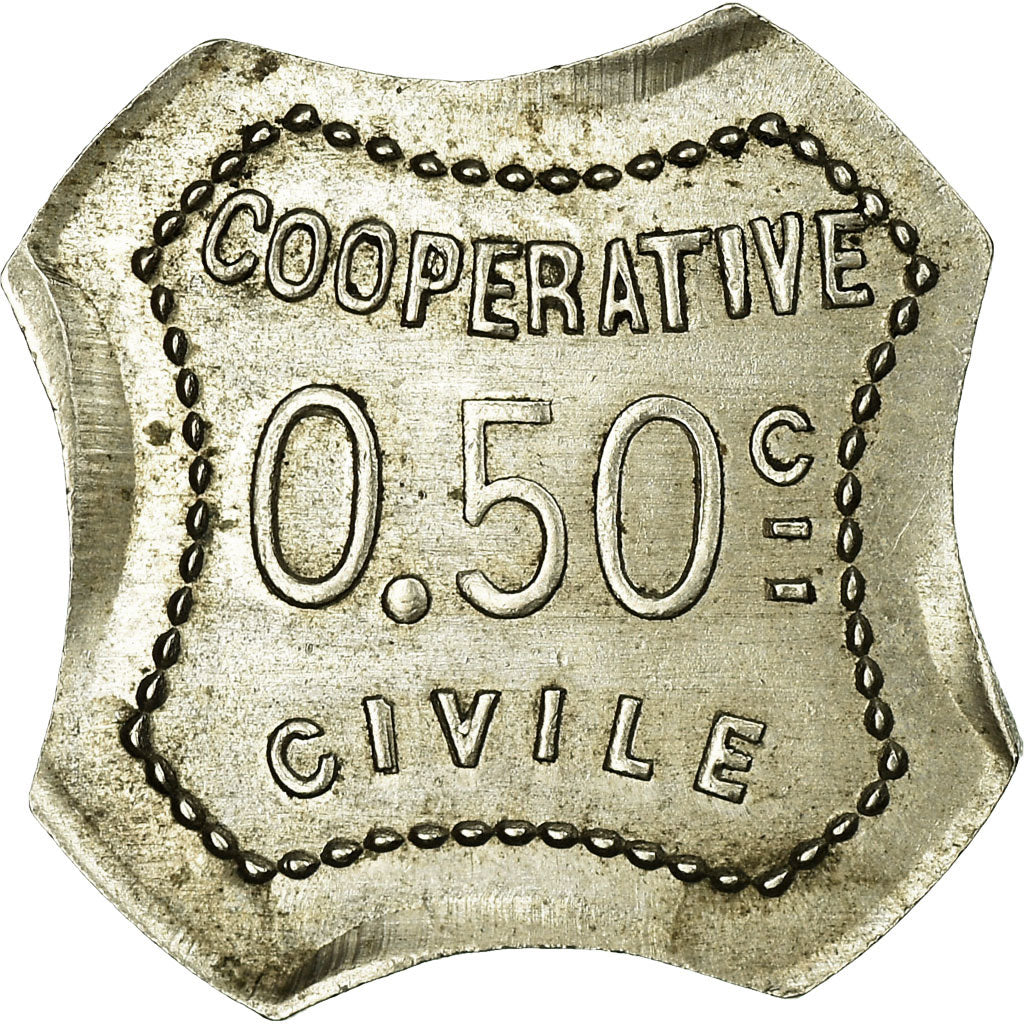Munten, Frankrijk, Coopérative Civile La Solidarité, Roanne, 0.50 Centime