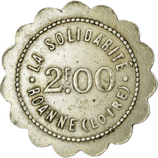 Coin, France, Coopérative Civile La Solidarité, Roanne, 2 Francs, EF(40-45)