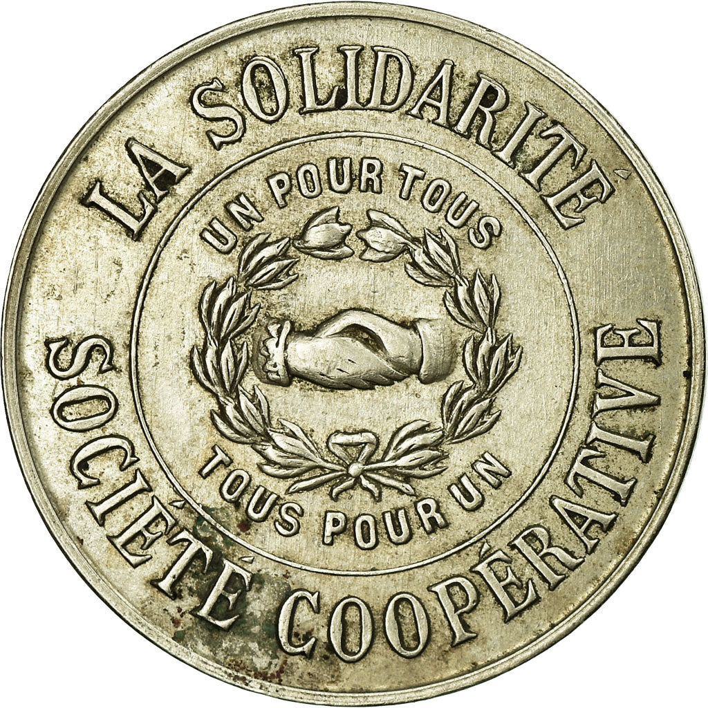 Monnaie, France, Société Coopérative La Solidarité, Roanne, 1 Franc, TTB+