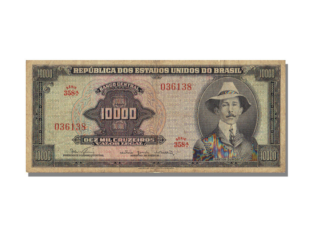 Brazil, 10 000 Cruzeiros, EF(40-45)