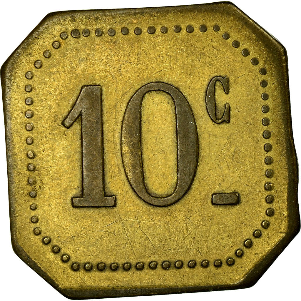 Moeda, França, Maison Camboulives, Cantinier, Rochefort-sur-Mer, 10 Centimes
