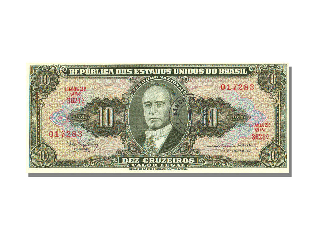 Brazil, 1 Centavo on 10 Cruzeiros, KM #183b, UNC(65-70), 3621A