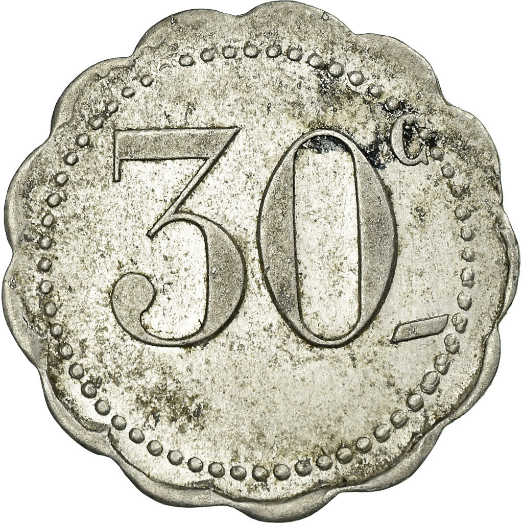 Moneta, Francja, Café de la Paix, La Rochelle, 30 Centimes, AU(50-53)