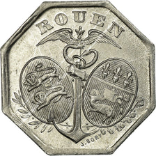 Moneta, Francia, Chambre de Commerce, Rouen, 10 Centimes, 1918, SPL, Alluminio
