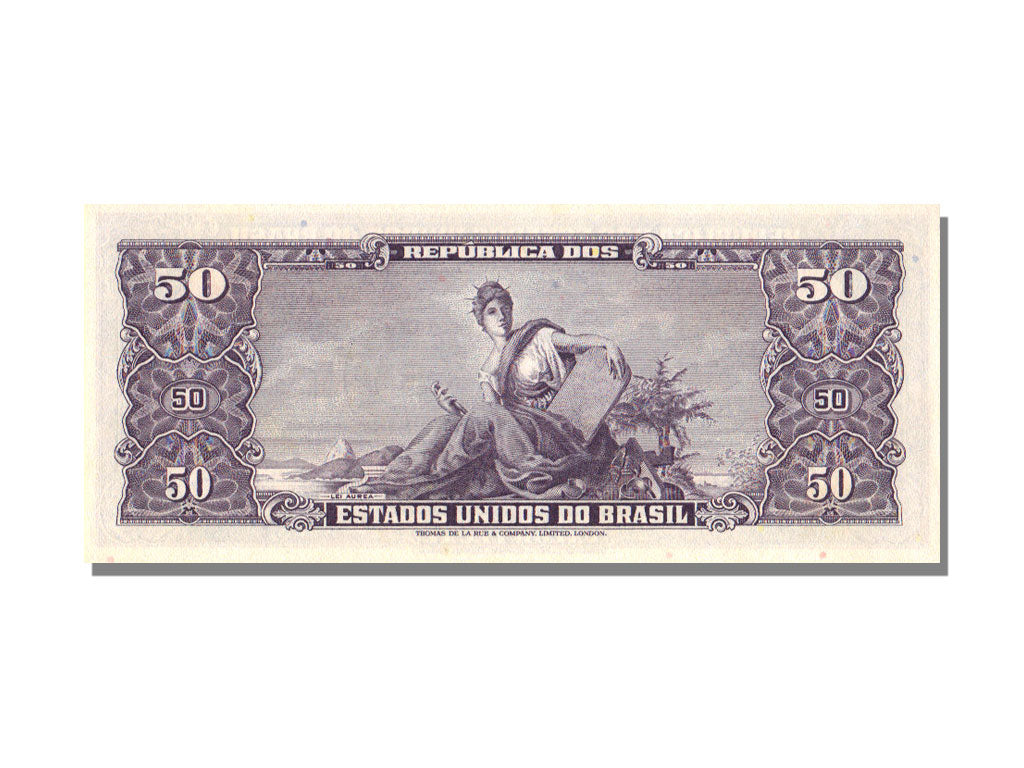 Brazil, 5 Centavos on 50 Cruzeiros, KM #184a, UNC(65-70), 1261A
