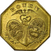 Moneta, Francja, Chambre de Commerce, Rouen, 10 Centimes, 1918, PRÓBA