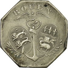 Moneda, Francia, Chambre de Commerce, Rouen, 10 Centimes, 1918, ESSAI, EBC