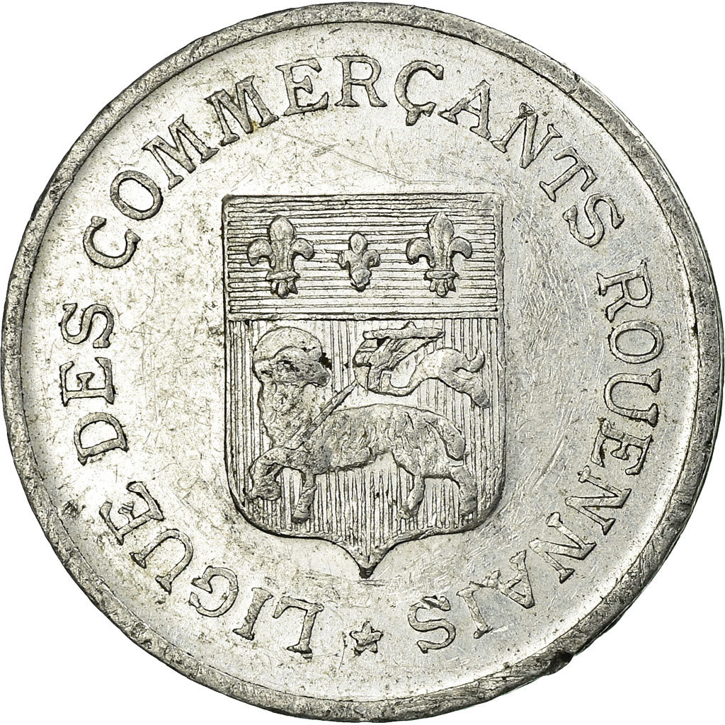 Monnaie, France, Ligue des Commerçants, Rouen, 5 Centimes, 1920, TTB+