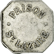 Moneta, Francia, Prison St. Lazare, Paris, 25 Centimes, BB, Alluminio