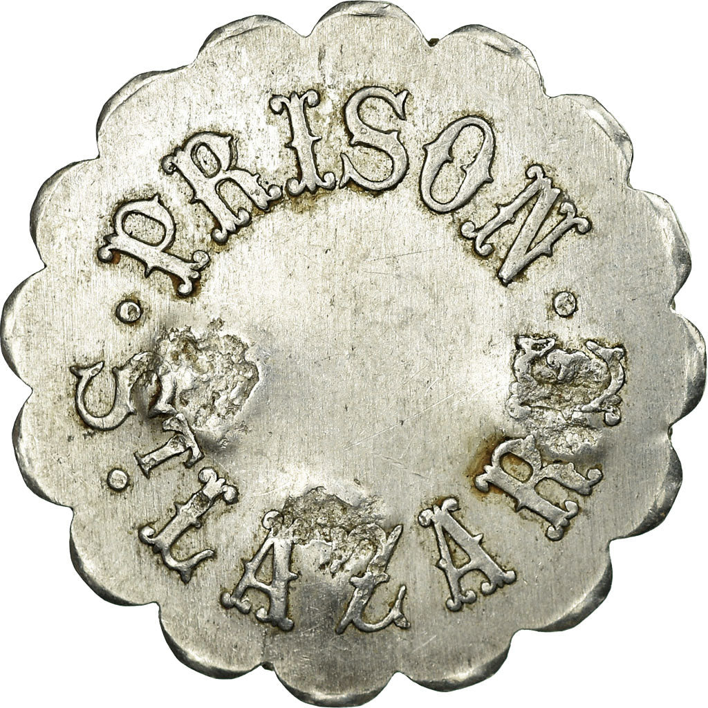 Monnaie, France, Prison St. Lazare, Paris, 1 Franc, TTB+, Aluminium, Elie:P245.7