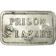 Monnaie, France, Prison St. Lazare, Paris, 50 Centimes, TTB, Aluminium
