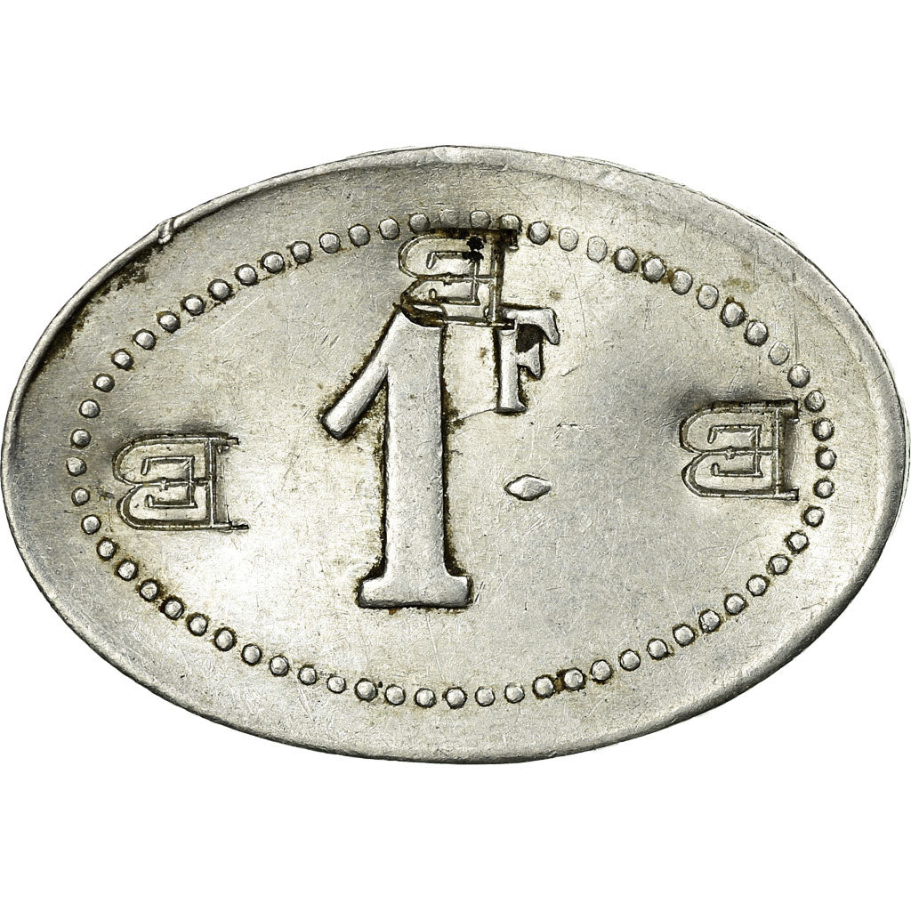 Monnaie, France, Prison St. Lazare, Paris, 1 Franc, TTB, Aluminium, Elie:P246.3