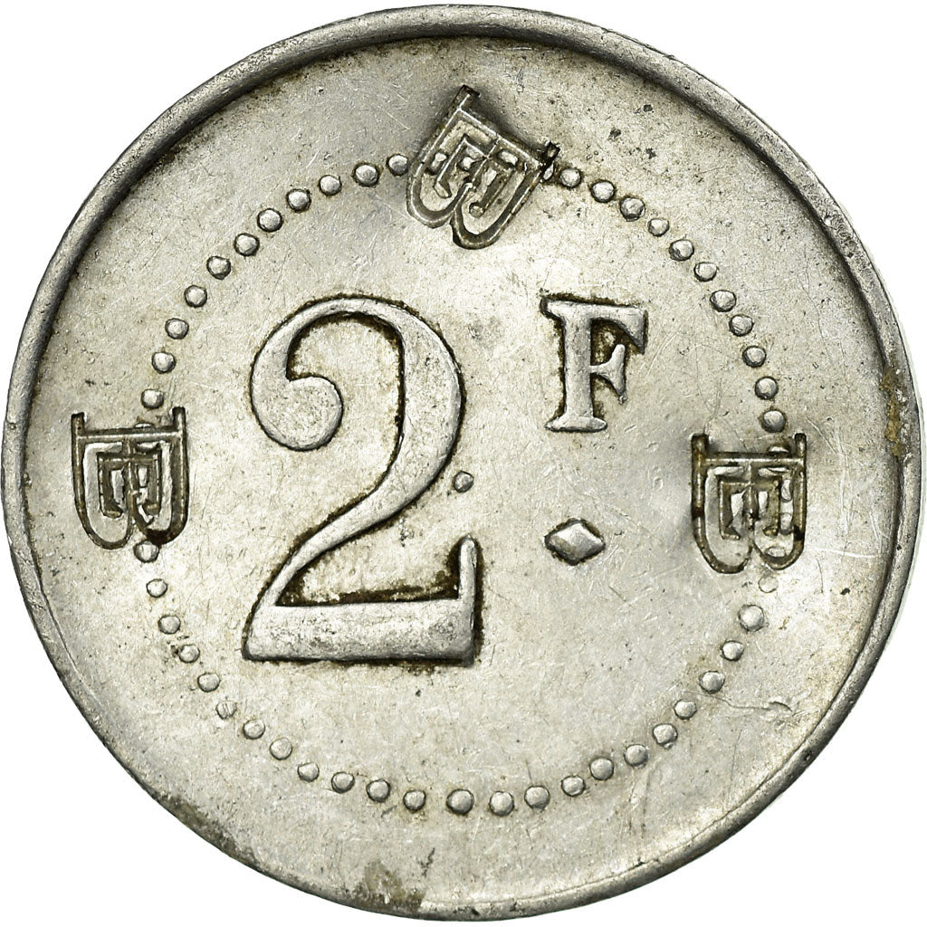 Monnaie, France, Prison St. Lazare, Paris, 2 Francs, TTB, Aluminium, Elie:P246.4