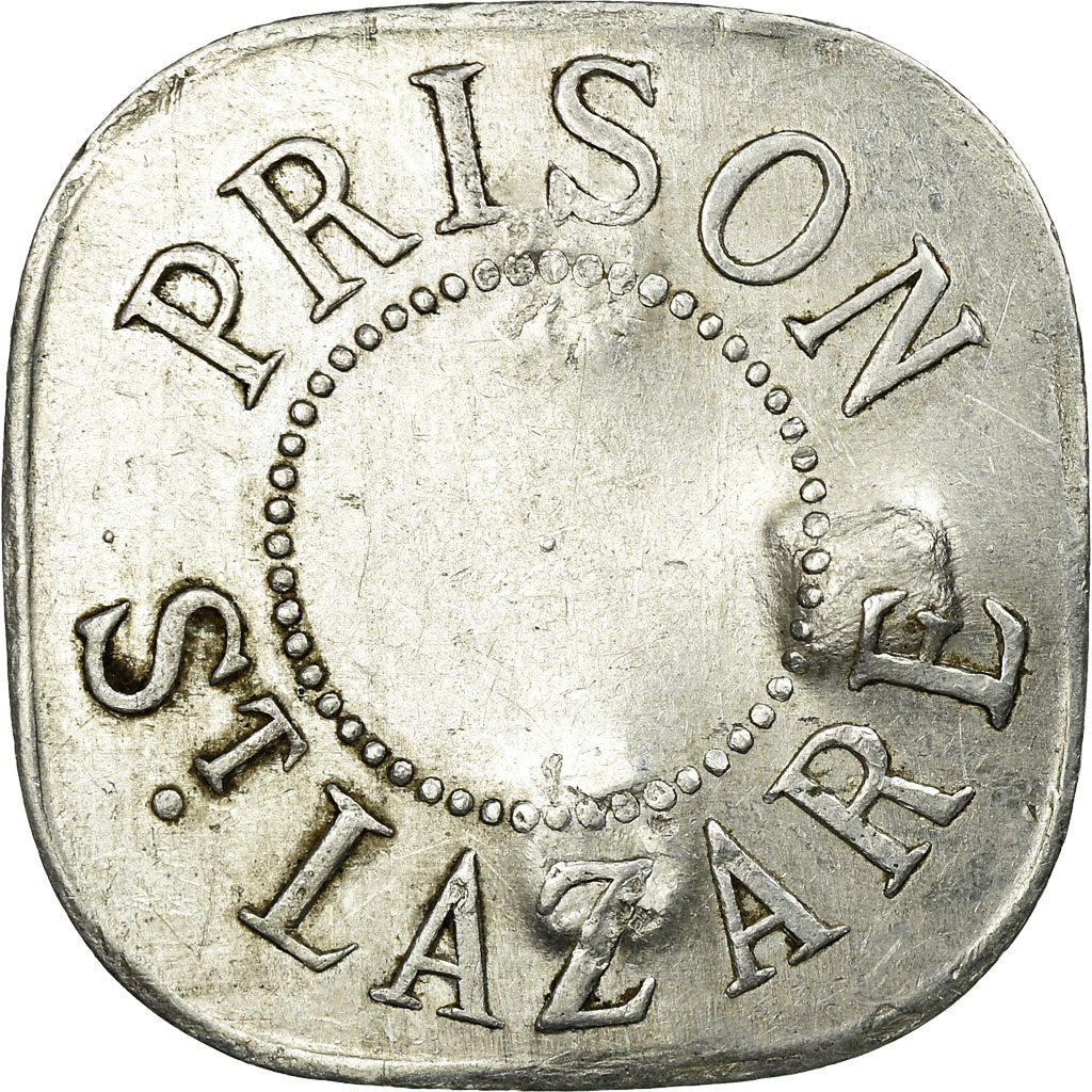 Moneta, Francia, Prison St. Lazare, Paris, 5 Francs, BB, Alluminio, Elie:P246.5