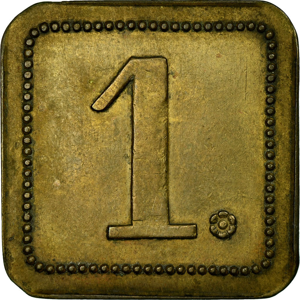 Monnaie, France, Restaurant Le Cardinal, Paris, 1 Franc, TTB+, Laiton