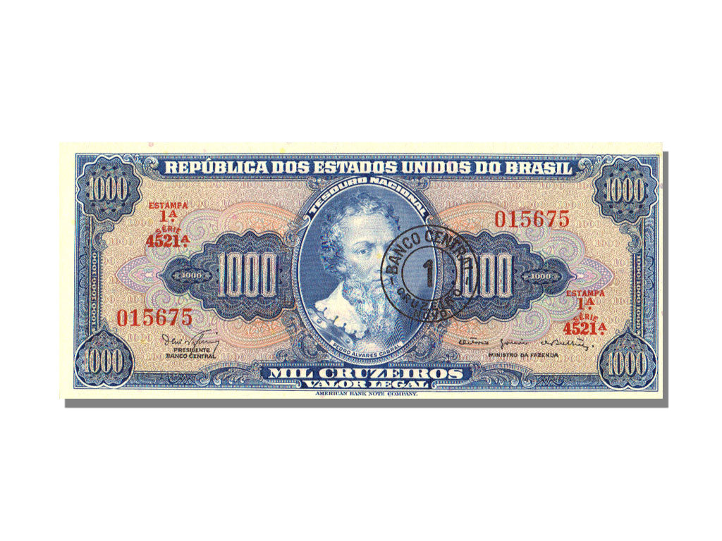 Brazil, 1 Cruzeiro Novo / 1000 Cruzeiros, UNC(65-70)