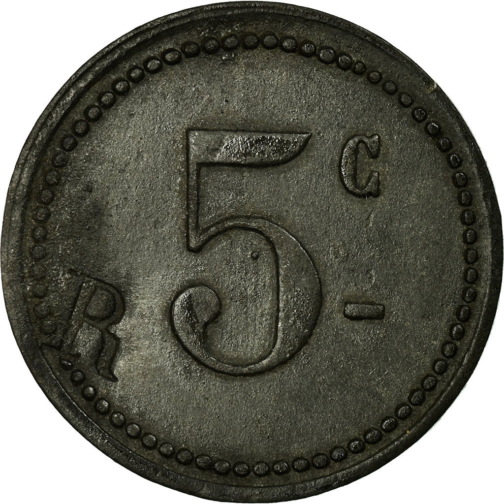 Münze, Frankreich, Hôtel BARTHELEMY, Le Puy, 5 Centimes, SS, Zinc, Elie:65.1