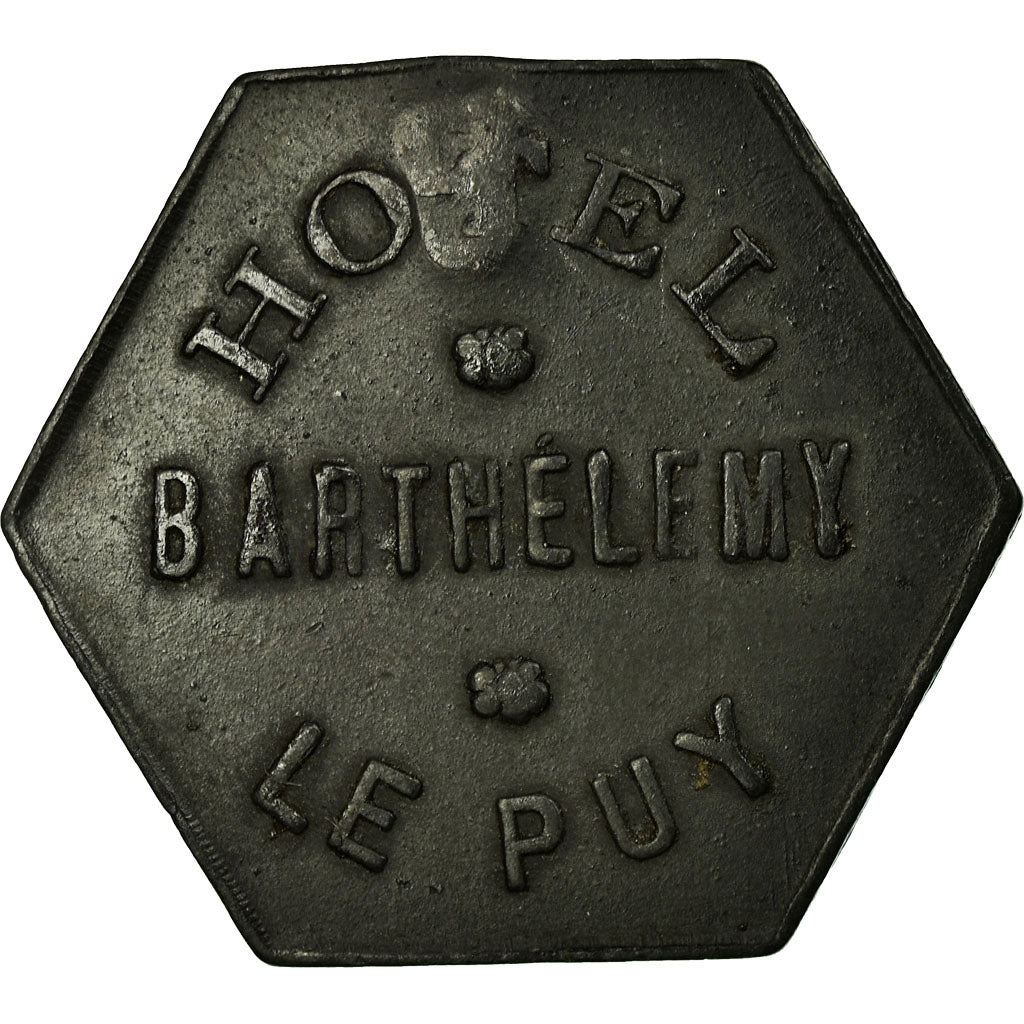 Munten, Frankrijk, Hôtel BARTHELEMY, Le Puy, 10 Centimes, ZF, Zinc, Elie:65.2