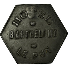 Munten, Frankrijk, Hôtel BARTHELEMY, Le Puy, 10 Centimes, ZF, Zinc, Elie:65.2