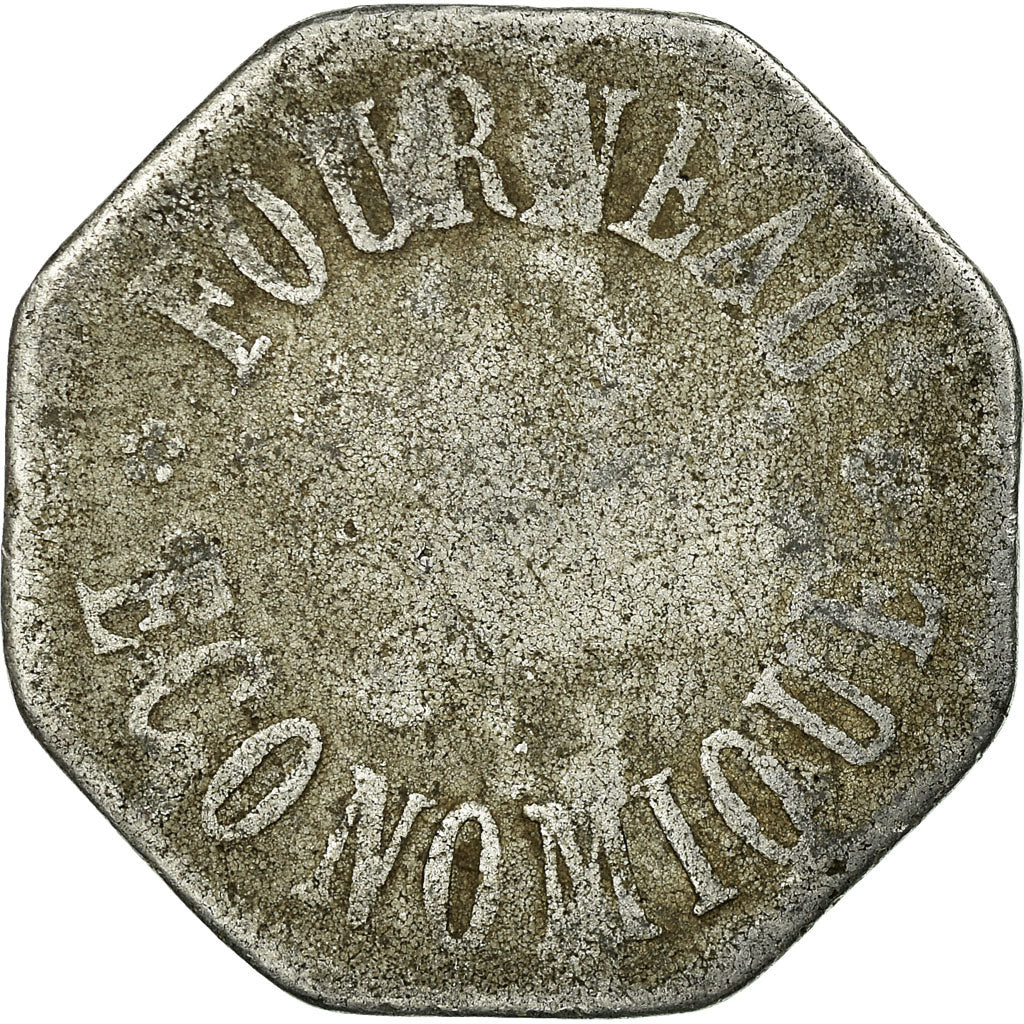 Moeda, França, Fourneau Economique, Quimper, 10 Centimes, VF(20-25), Alumínio