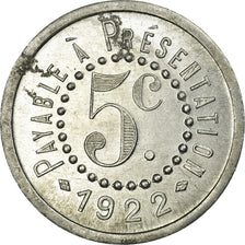 Monnaie, France, Galeries Modernes, G. PEYRIERE, Réalmont, 5 Centimes, 1922