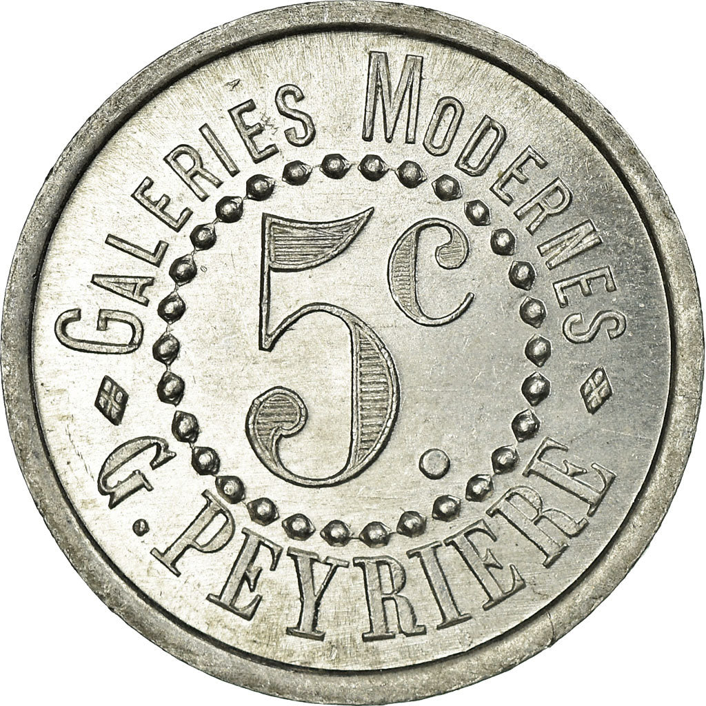 Monnaie, France, Galeries Modernes, G. PEYRIERE, Réalmont, 5 Centimes, 1922