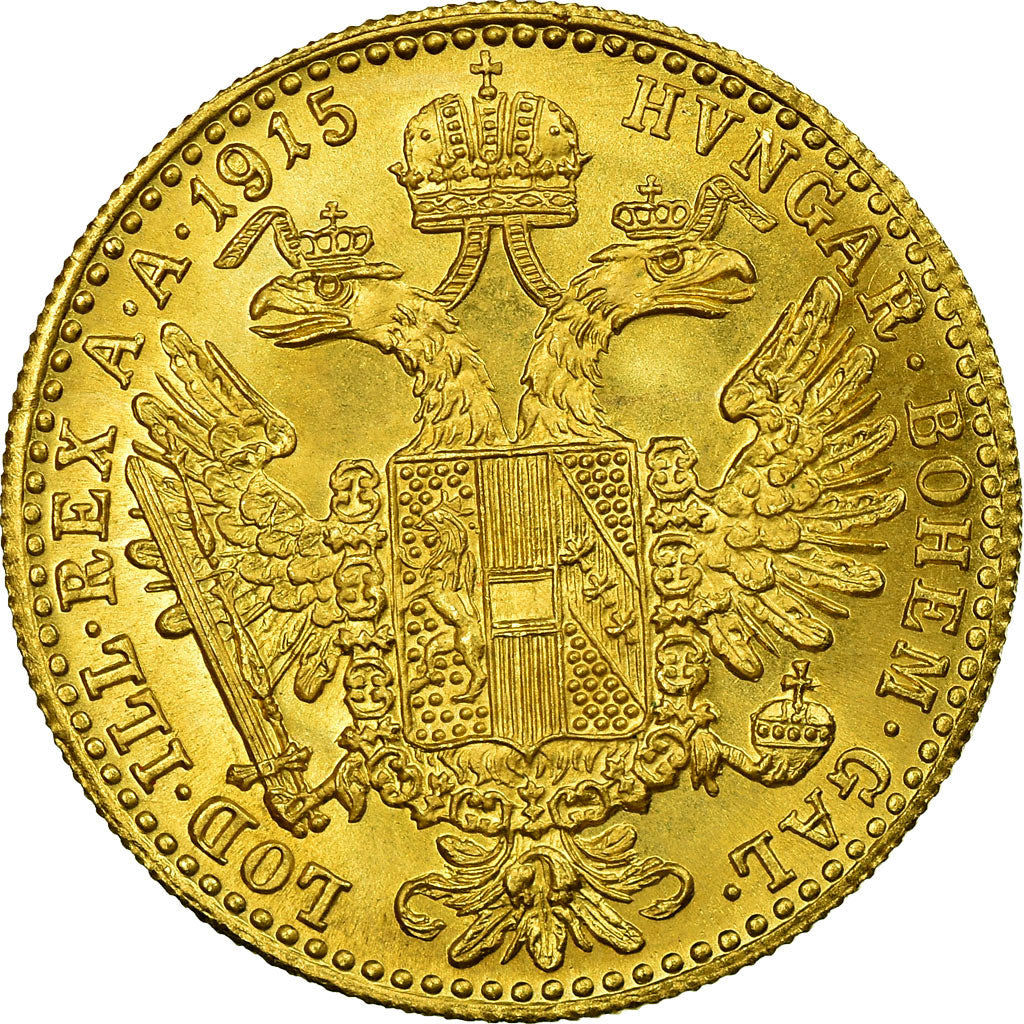 Moneta, Austria, Franz Joseph I, Ducat, 1915, Vienna, Official restrike, SPL+