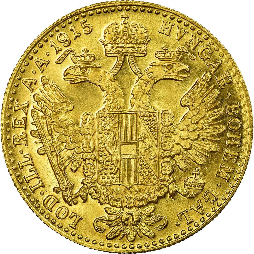Moneta, Austria, Franz Joseph I, Ducat, 1915, Vienna, Official restrike, SPL
