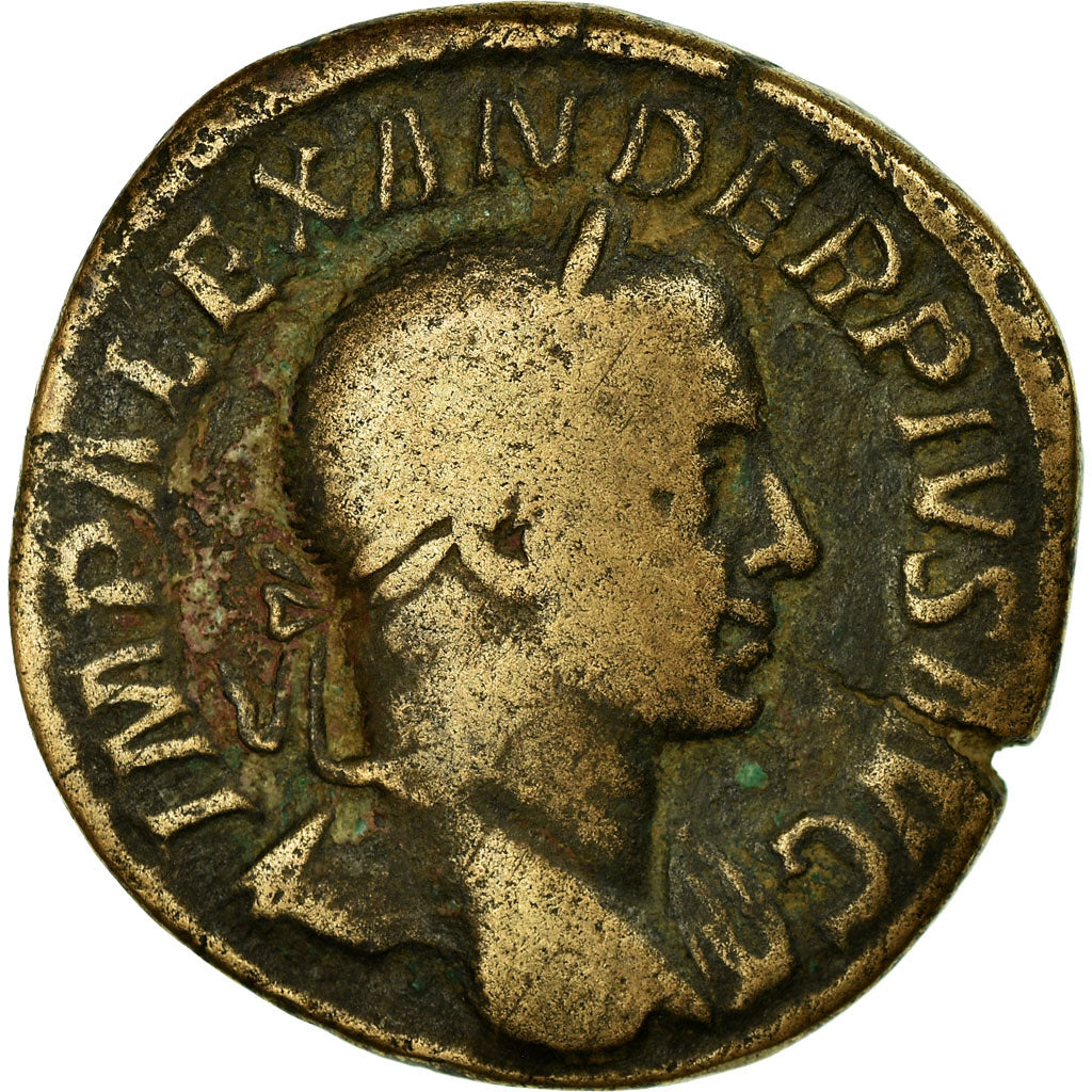 Moneta, Severus Alexander, Sesterzio, AD 232, Rome, MB, Bronzo, RIC:642