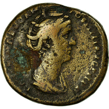 Monnaie, Faustine I, As, 138-141, Rome, TB, Bronze, RIC:1098A