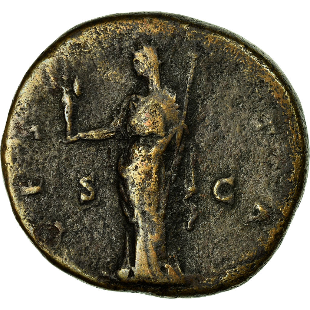 Monnaie, Faustine I, As, 138-141, Rome, TB, Bronze, RIC:1098A