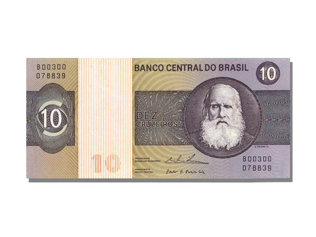 Brazil, 10 Cruzeiros, KM #193c, UNC(65-70), B 00300