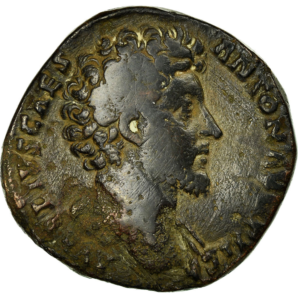 Moneta, Marcus Aurelius, Sesterzio, 145, Rome, MB+, Bronzo, RIC:1249