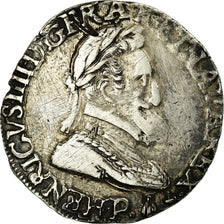 Moneta, Francja, Henri IV, Demi Franc, 1597, Dijon, Bardzo rzadkie, EF(40-45)