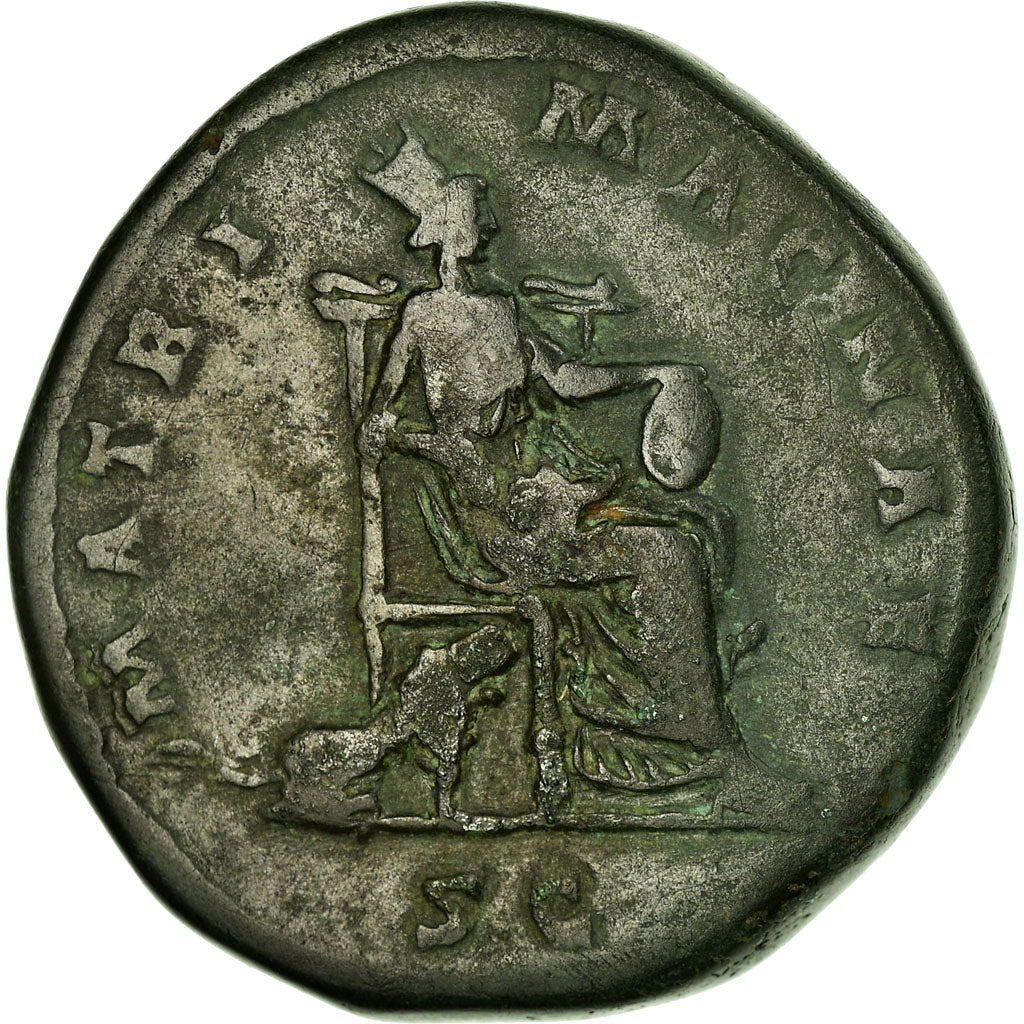 Münze, Faustina II, Sesterz, 170-176, Rome, S+, Silber, RIC:1663