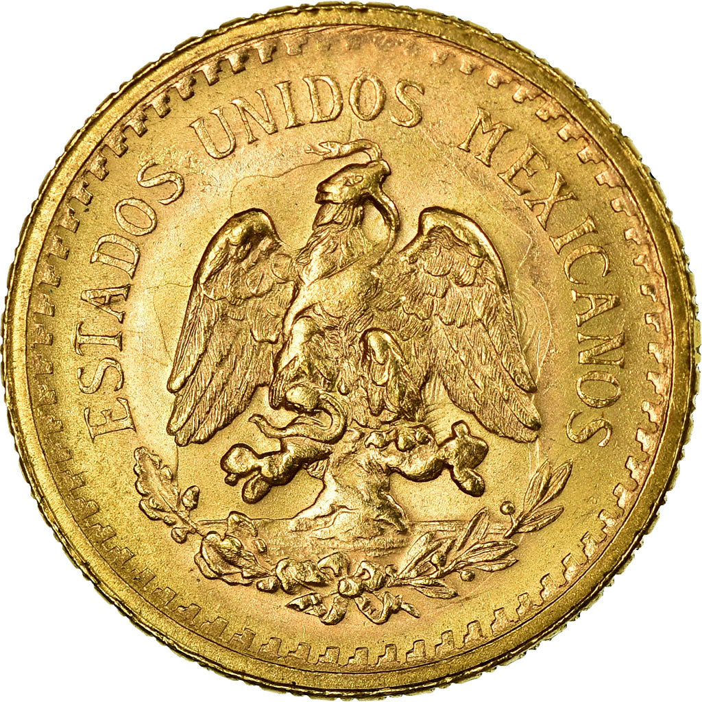 Moneta, Messico, 2-1/2 Pesos, 1945, Mexico City, SPL, Oro, KM:463