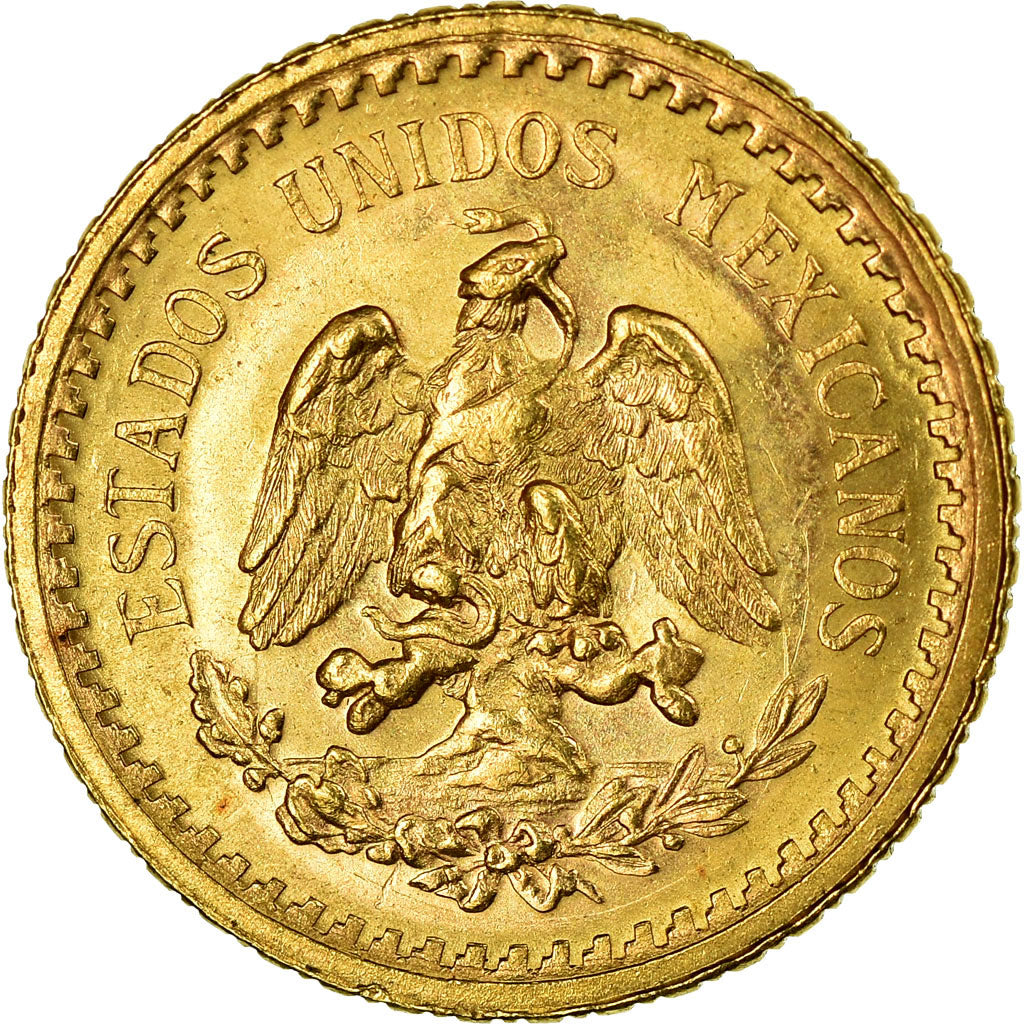 Moneda, México, 2-1/2 Pesos, 1945, Mexico City, EBC+, Oro, KM:463