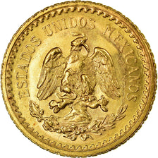 Moneda, México, 2-1/2 Pesos, 1945, Mexico City, EBC+, Oro, KM:463
