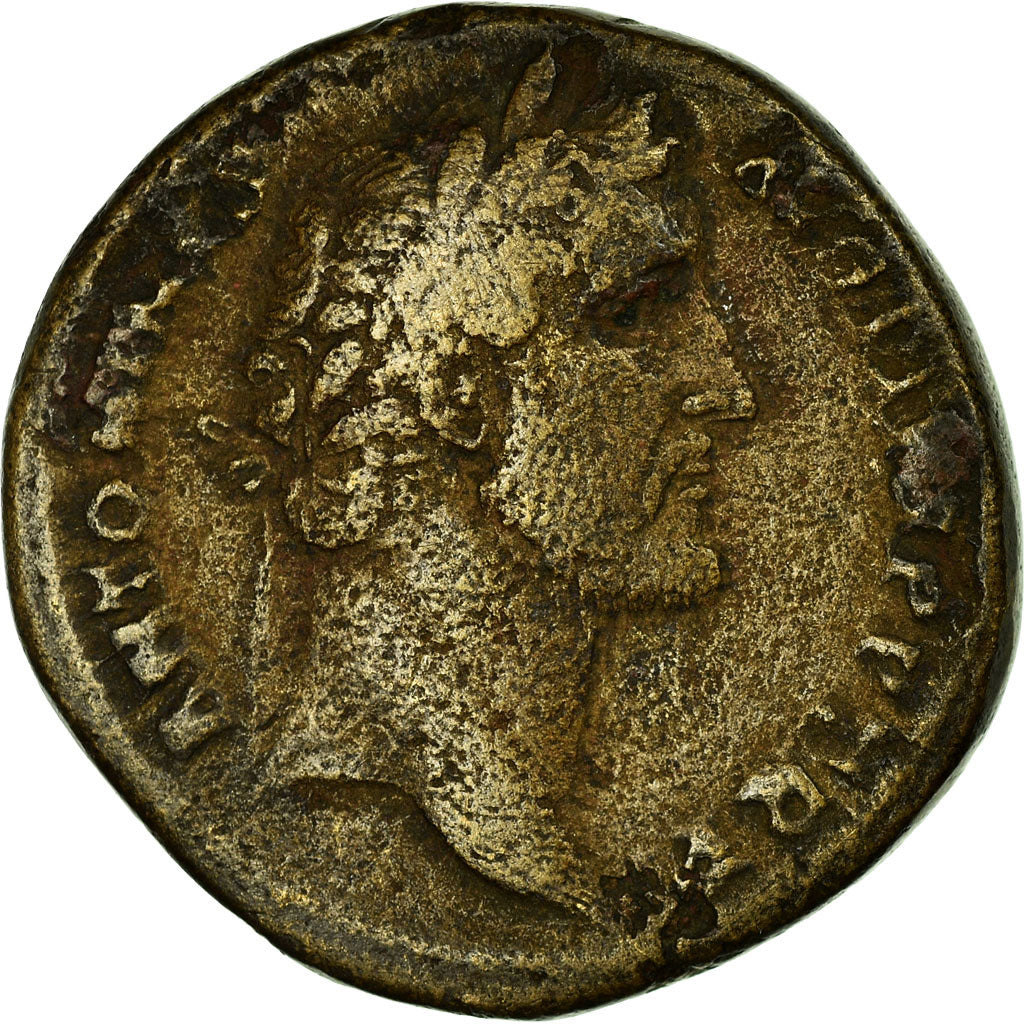 Moneta, Antoninus Pius, Sesterzio, 145-161, Rome, MB+, Bronzo, RIC:777