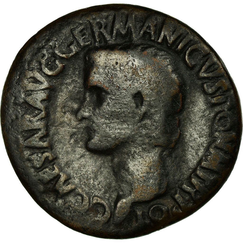 Moneta, Caligula, As, 37-38, Rome, VF(20-25), Miedź, RIC:38