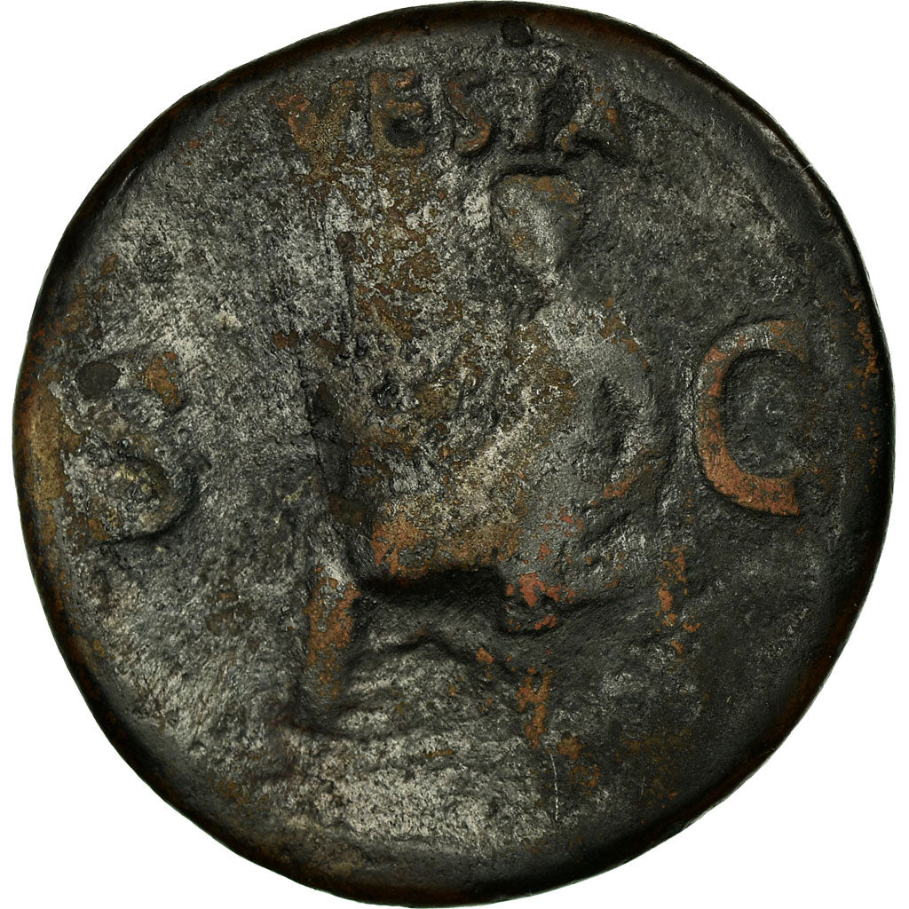 Moneta, Caligula, As, 37-38, Rome, VF(20-25), Miedź, RIC:38